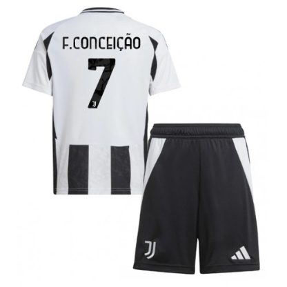 Köpa Billiga Barn Juventus Hemmatröja 2024/25 Francisco Conceicao 7 Kortärmad (+ Korta byxor)