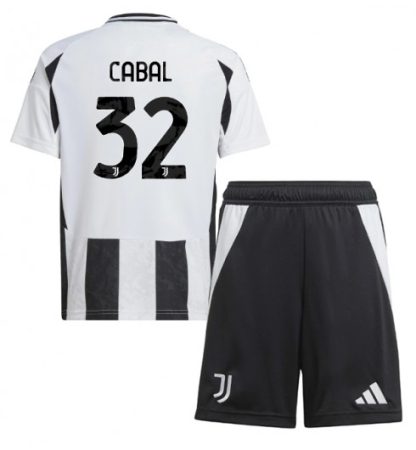 Köpa Billiga Barn Juventus Hemmatröja 2024/25 Juan Cabal 32 Kortärmad (+ Korta byxor)