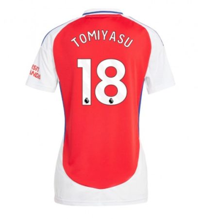 Köpa Billiga Dam Arsenal Hemmatröja 2024/25 Takehiro Tomiyasu 18 Kortärmad