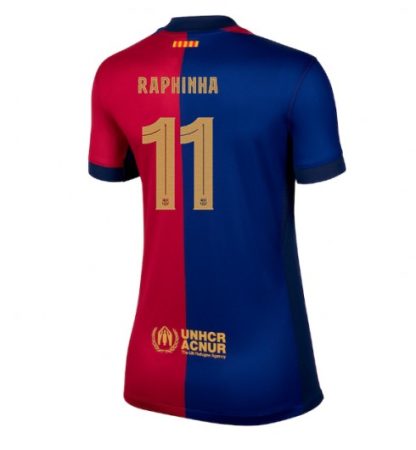 Köpa Billiga Dam FC Barcelona Hemmatröja 2024/25 Raphinha Belloli 11 Kortärmad