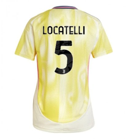 Köpa Billiga Dam Juventus Bortatröja 2024/25 Manuel Locatelli 5 Kortärmad