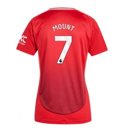 Köpa Billiga Dam Manchester United Hemmatröja 2024/25 Mason Mount 7 Kortärmad