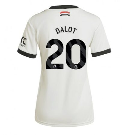 Köpa Billiga Dam Manchester United Tredjetröja 2024/25 Diogo Dalot 20 Kortärmad