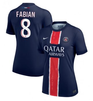 Köpa Billiga Dam Paris Saint-Germain Hemmatröja 2024/25 Fabian Ruiz 8 Kortärmad