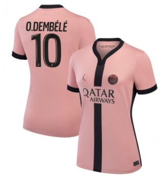 Köpa Billiga Dam Paris Saint-Germain Tredjetröja 2024/25 Ousmane Dembele 10 Kortärmad