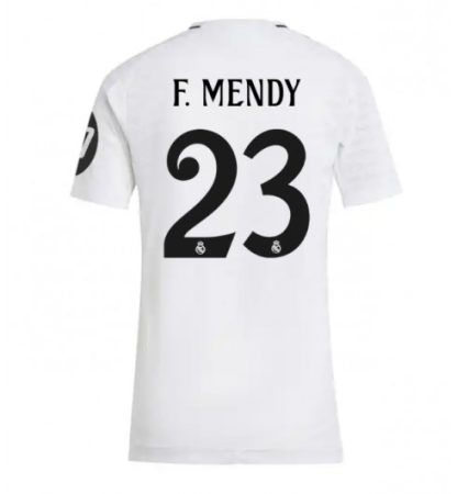 Köpa Billiga Dam Real Madrid Hemmatröja 2024/25 Ferland Mendy 23 Kortärmad