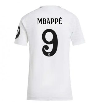 Köpa Billiga Dam Real Madrid Hemmatröja 2024/25 Kylian Mbappe 9 Kortärmad