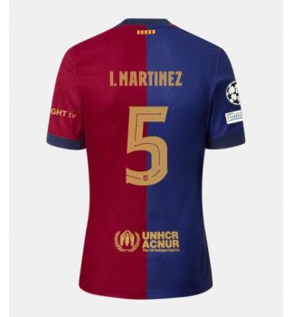 Köpa Billiga FC Barcelona Hemmatröja 2024/25 Inigo Martinez 5 Kortärmad