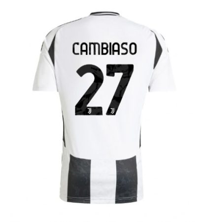 Köpa Billiga Juventus Hemmatröja 2024/25 Andrea Cambiaso 27 Kortärmad