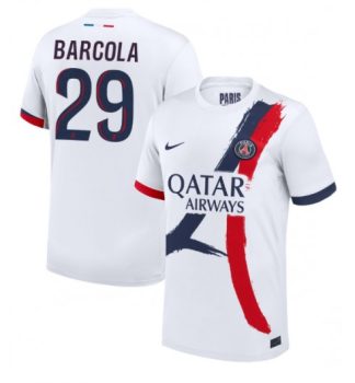 Köpa Billiga Paris Saint-Germain Bortatröja 2024/25 Bradley Barcola 29 Kortärmad