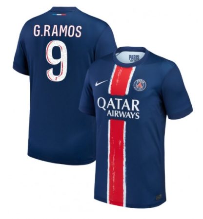 Köpa Billiga Paris Saint-Germain Hemmatröja 2024/25 Gonçalo Ramos 9 Kortärmad