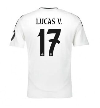 Köpa Billiga Real Madrid Hemmatröja 2024/25 Lucas Vazquez #17 Kortärmad