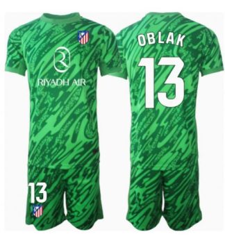 Köpa Barn Atlético Madrid Målvakt Bortatröja 2024/25 Jan Oblak 13 Kortärmad (+ Korta byxor)