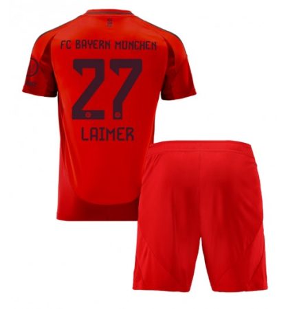 Köpa Barn Bayern München Hemmatröja 2024/25 Konrad Laimer 27 Kortärmad (+ Korta byxor)