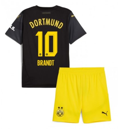 Köpa Billiga Barn Borussia Dortmund Bortatröja 2024/25 Julian Brandt 10 Kortärmad (+ Korta byxor)