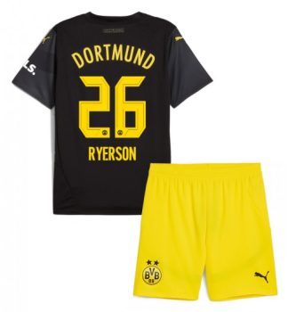 Köpa Billiga Barn Borussia Dortmund Bortatröja 2024/25 Julian Ryerson 26 Kortärmad (+ Korta byxor)