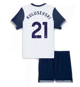 Köpa Billiga Barn Tottenham Hotspur Hemmatröja 2024/25 Dejan Kulusevski 21 Kortärmad (+ Korta byxor)