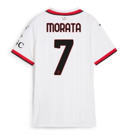 Köpa Billiga Dam AC Milan Bortatröja 2024/25 Alvaro Morata 7 Kortärmad