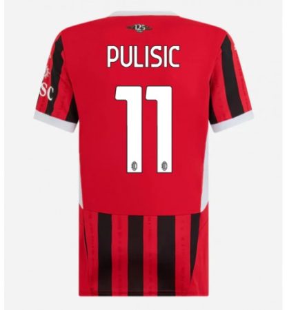 Köpa Billiga Dam AC Milan Hemmatröja 2024/25 Christian Pulisic 11 Kortärmad