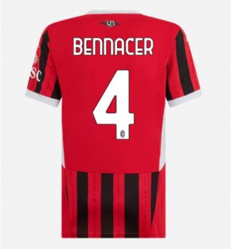 Köpa Billiga Dam AC Milan Hemmatröja 2024/25 Ismael Bennacer 4 Kortärmad