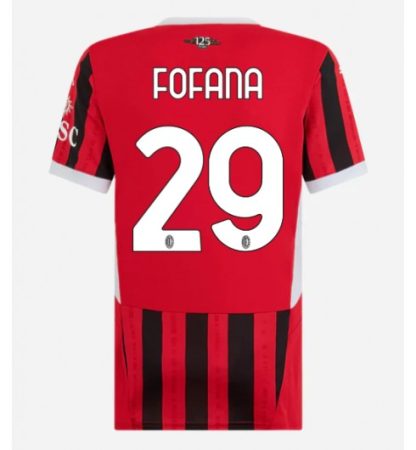 Köpa Billiga Dam AC Milan Hemmatröja 2024/25 Youssouf Fofana 29 Kortärmad