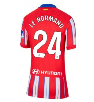 Köpa Billiga Dam Atlético Madrid Hemmatröja 2024/25 Robin Le Normand 24 Kortärmad