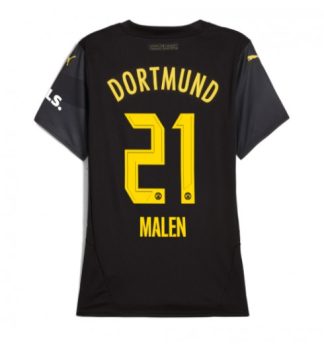 Köpa Billiga Dam Borussia Dortmund Bortatröja 2024/25 Donyell Malen 21 Kortärmad