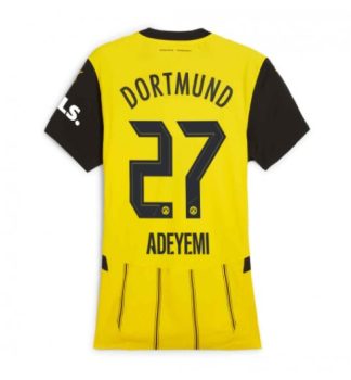 Köpa Billiga Dam Borussia Dortmund Hemmatröja 2024/25 Karim Adeyemi 27 Kortärmad