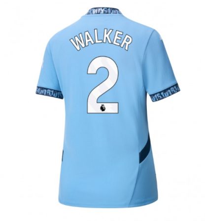 Köpa Billiga Dam Manchester City Hemmatröja 2024/25 Kyle Walker 2 Kortärmad