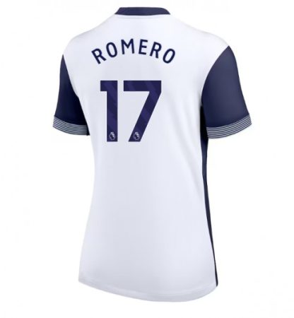 Köpa Billiga Dam Tottenham Hotspur Hemmatröja 2024/25 Cristian Romero 17 Kortärmad