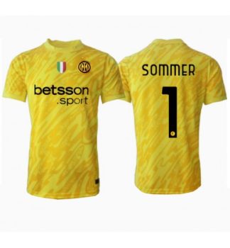 Köpa Billiga Herr Inter Milan Målvakt Bortatröja 2024/25 Yann Sommer 1 Kortärmad