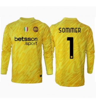 Köpa Billiga Herr Inter Milan Målvakt Bortatröja 2024/25 Yann Sommer 1 Långärmad