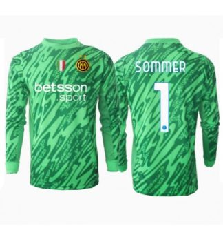 Köpa Billiga Herr Inter Milan Målvakt Hemmatröja 2024/25 Yann Sommer 1 Långärmad