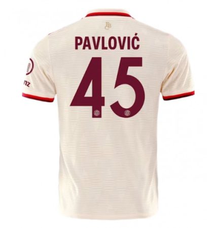 Köpa Herr Bayern München Tredjetröja 2024/25 Aleksandar Pavlovic 45 Kortärmad