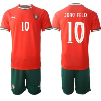 Köpa Fotbollströjor För Herr Portugal Hemmatröja 2025/26 Joao Felix 10 Kortärmad (+ Korta byxor)