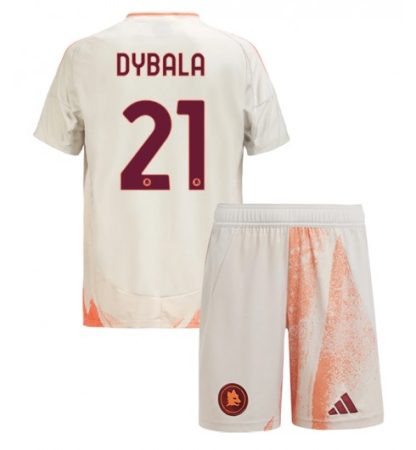 Köpa Billiga Barn AS Roma Bortatröja 2024/25 Paulo Dybala 21 Kortärmad (+ Korta byxor)