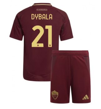 Köpa Billiga Barn AS Roma Hemmatröja 2024/25 Paulo Dybala 21 Kortärmad (+ Korta byxor)