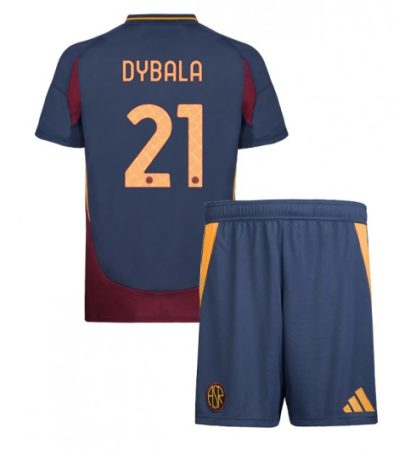 Köpa Billiga Barn AS Roma Tredjetröja 2024/25 Paulo Dybala 21 Kortärmad (+ Korta byxor)