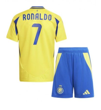 Köpa Billiga Barn Al-Nassr FC Hemmatröja 2024/25 Cristiano Ronaldo 7 Kortärmad (+ Korta byxor)