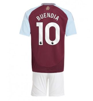 Köpa Billiga Barn Aston Villa Hemmatröja 2024/25 Emiliano Buendia 10 Kortärmad (+ Korta byxor)