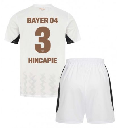 Köpa Billiga Barn Bayer 04 Leverkusen Bortatröja 2024/25 Piero Hincapie 3 Kortärmad (+ Korta byxor)