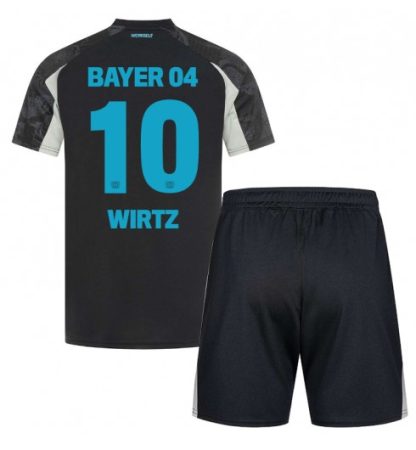 Köpa Billiga Barn Bayer 04 Leverkusen Tredjetröja 2024/25 Florian Wirtz 10 Kortärmad (+ Korta byxor)