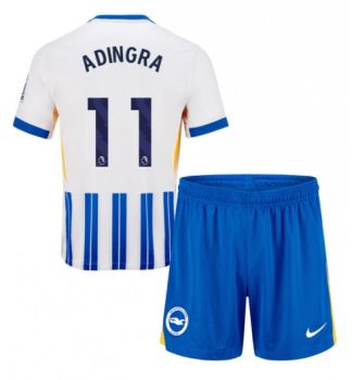 Köpa Billiga Barn Brighton & Hove Albion FC Hemmatröja 2024/25 Simon Adingra 11 Kortärmad (+ Korta byxor)