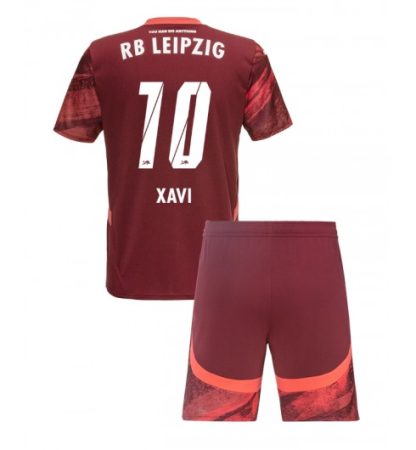 Köpa Billiga Barn RB Leipzig Bortatröja 2024/25 Xavi Simons 10 Kortärmad (+ Korta byxor)