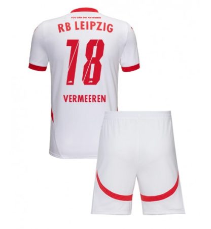 Köpa Billiga Barn RB Leipzig Hemmatröja 2024/25 Arthur Vermeeren 18 Kortärmad (+ Korta byxor)