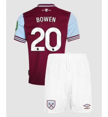 Köpa Billiga Barn West Ham United Hemmatröja 2024/25 Jarrod Bowen 20 Kortärmad (+ Korta byxor)