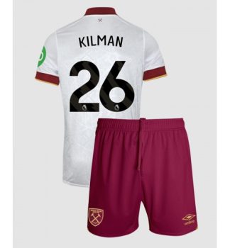 Köpa Billiga Barn West Ham United Tredjetröja 2024/25 Max Kilman 26 Kortärmad (+ Korta byxor)