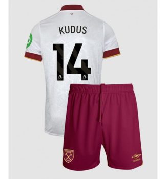 Köpa Billiga Barn West Ham United Tredjetröja 2024/25 Mohammed Kudus 14 Kortärmad (+ Korta byxor)