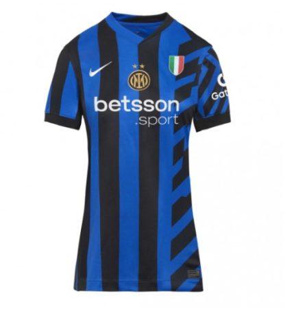 Köpa Fotbollströjor För Dam Inter Milan Hemmatröja 2024/25 Alessandro Bastoni 95 Kortärmad-1