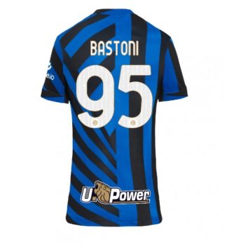 Köpa Fotbollströjor För Dam Inter Milan Hemmatröja 2024/25 Alessandro Bastoni 95 Kortärmad